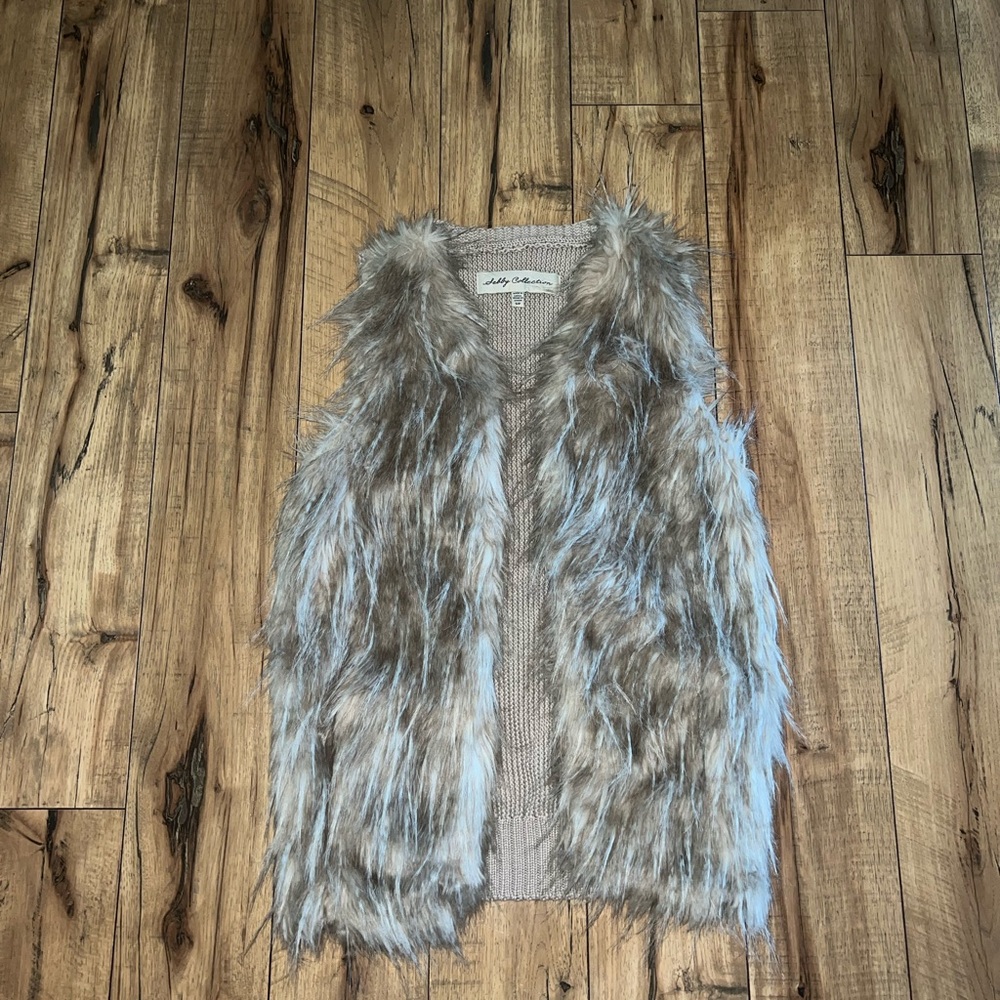 faux fur vest